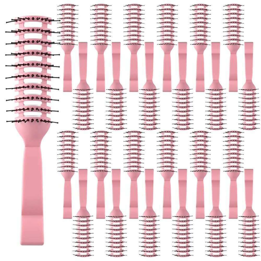 24 Pieces Vent Hair Brush for Men Women for Hair Blow Drying Curved with Ball Ti